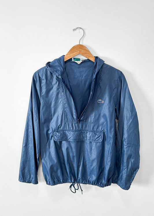 Vintage 80s Izod Lacoste Blue Windbreaker Jacket (S)