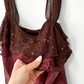 Vintage 00s New York City Design Co. Layered Silk & Sequin Top (M)