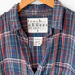 Frank & Eileen Italian Cotton Blue Plaid Relaxed Button Down Top (M)