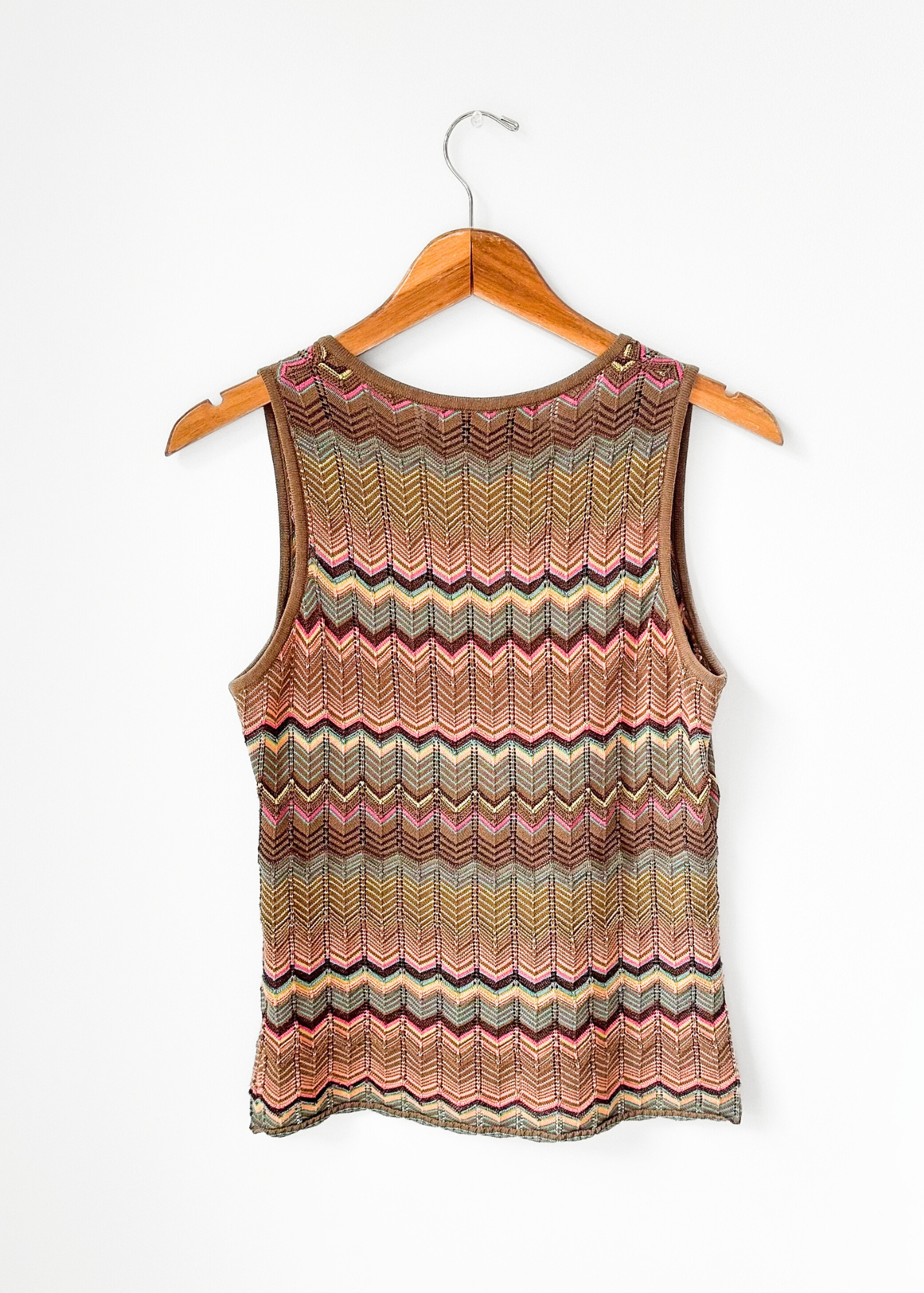 Double D Ranch Zig Zag Stripe Knit Top (M)