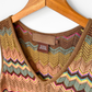 Double D Ranch Zig Zag Stripe Knit Top (M)