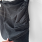 Thakoon Addition Charcoal Gray Pinstripe Draped Mini Skirt (6)