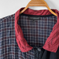 Mara Gibbucci Black Red Plaid Contrast Linen Button Jacket (L)