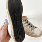Golden Goose Super-Star White Green Leather Ice Gray Suede Low Top Sneakers Women's (EU 39 / US 9)