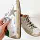 Golden Goose Super-Star White Green Leather Ice Gray Suede Low Top Sneakers Women's (EU 39 / US 9)