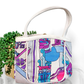 Emilio Pucci by Jana 1960s RARE Abstract Silk and Leather Top Handle Purse