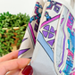 Emilio Pucci by Jana 1960s RARE Abstract Silk and Leather Top Handle Purse