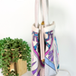Emilio Pucci by Jana 1960s RARE Abstract Silk and Leather Top Handle Purse