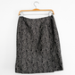Balenciaga Gray Silver Jacquard 100% Silk Mini Skirt (38 or US 6)