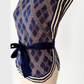 Vintage 70s Loomknits Navy Argyle Tie Sweater Vest