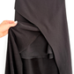 Zac Posen Black Draped Front Slit Maxi Skirt (4 or S)