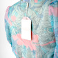 NEW Selkie Cloud 9 Blue & Pink Champagne Mod Print Wrap Top (S)