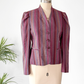 Vintage Cristina's Pucker Shoulder Stripe Blazer Jacket