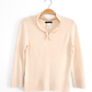 Anne Klein Cream 100% Cashmere Knit Top (S)