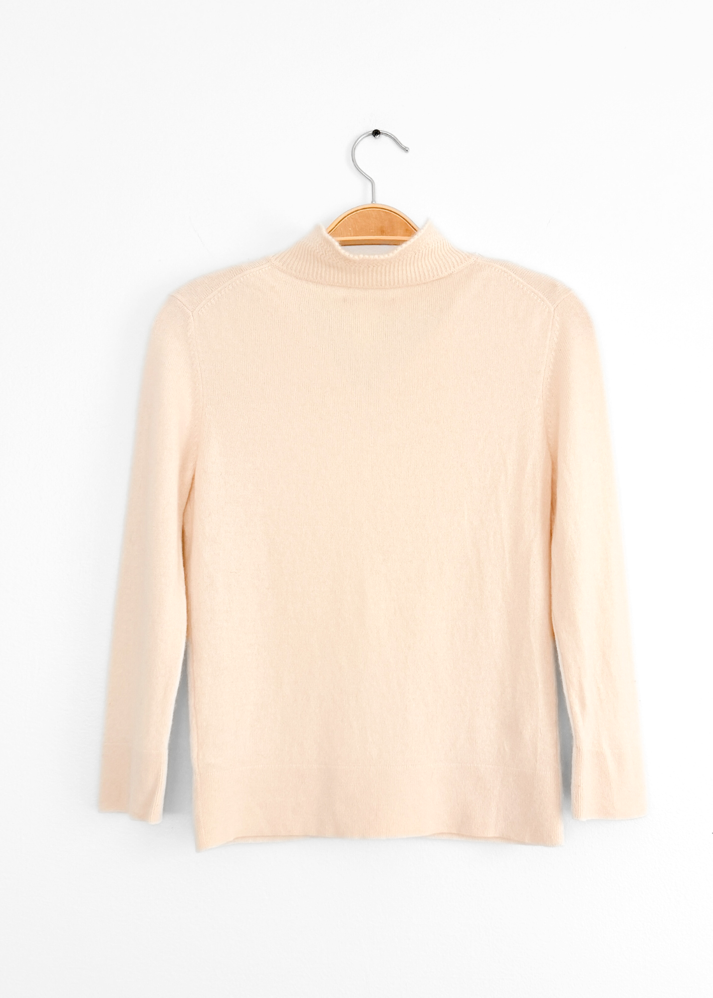 Anne Klein Cream 100% Cashmere Knit Top (S)
