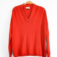 Diane Snyder Dark Orange Silk Cashmere Knit Top (S)