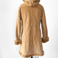 Vintage 90s Marvin Richards Brown Leather Suede & Faux Fur Winter Coat (M)
