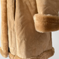 Vintage 90s Marvin Richards Brown Leather Suede & Faux Fur Winter Coat (M)
