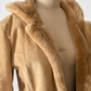 Vintage 90s Marvin Richards Brown Leather Suede & Faux Fur Winter Coat (M)