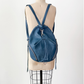 Rebecca Minkoff Julian Backpack in Blue Pebbled Leather