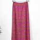 Vintage 70s John Meyer Pink Tapestry Maxi Skirt (S)
