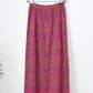 Vintage 70s John Meyer Pink Tapestry Maxi Skirt (S)