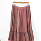 Vintage BIS by Gene Ewing Beverly Hils Paris Pink Mauve Sun Bleach Midi Peasant Skirt