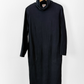 Vintage 80s Banana Republic 100% Cotton Knit Black Structured Shoulder Dress (L)