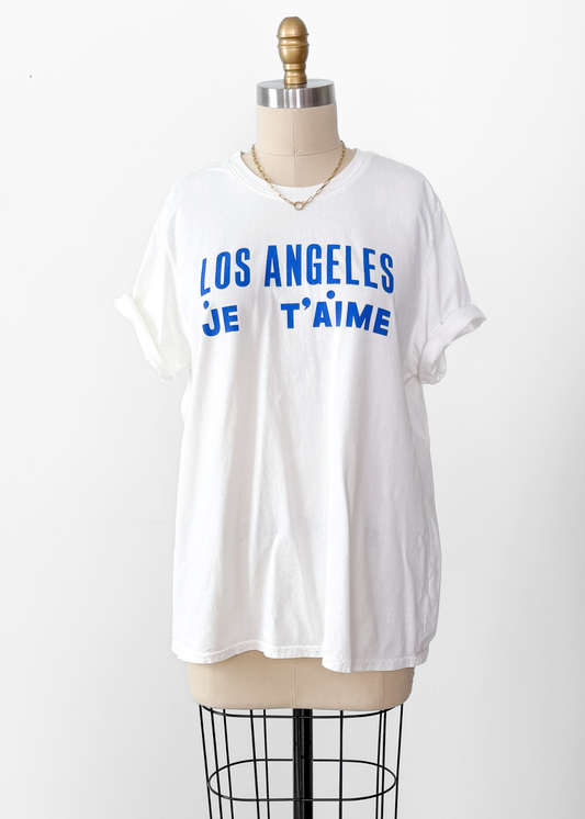 Clare V. Original Tee Los Angeles Je t’aime Graphic Shirt (L)