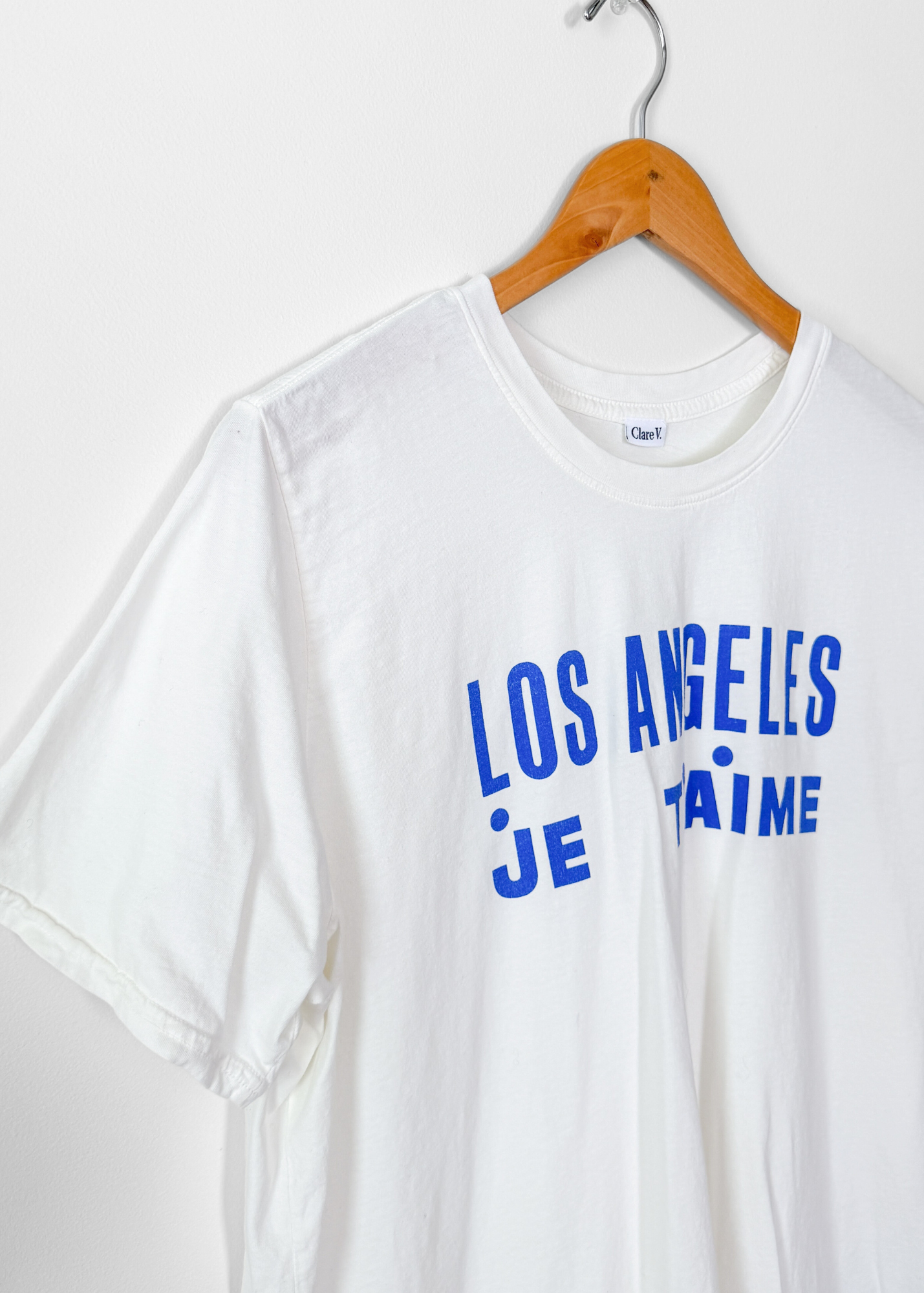 Clare V. Original Tee Los Angeles Je t’aime Graphic Shirt (L)