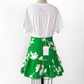 NEW Selkie Heather Skirt in Green White Summer Field Print (S)