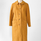 Vintage 60s Pendleton Heathered Golden Mustard Yellow Sculptural Wool Coat (M)