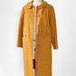 Vintage 60s Pendleton Heathered Golden Mustard Yellow Sculptural Wool Coat (M)