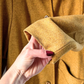 Vintage 60s Pendleton Heathered Golden Mustard Yellow Sculptural Wool Coat (M)