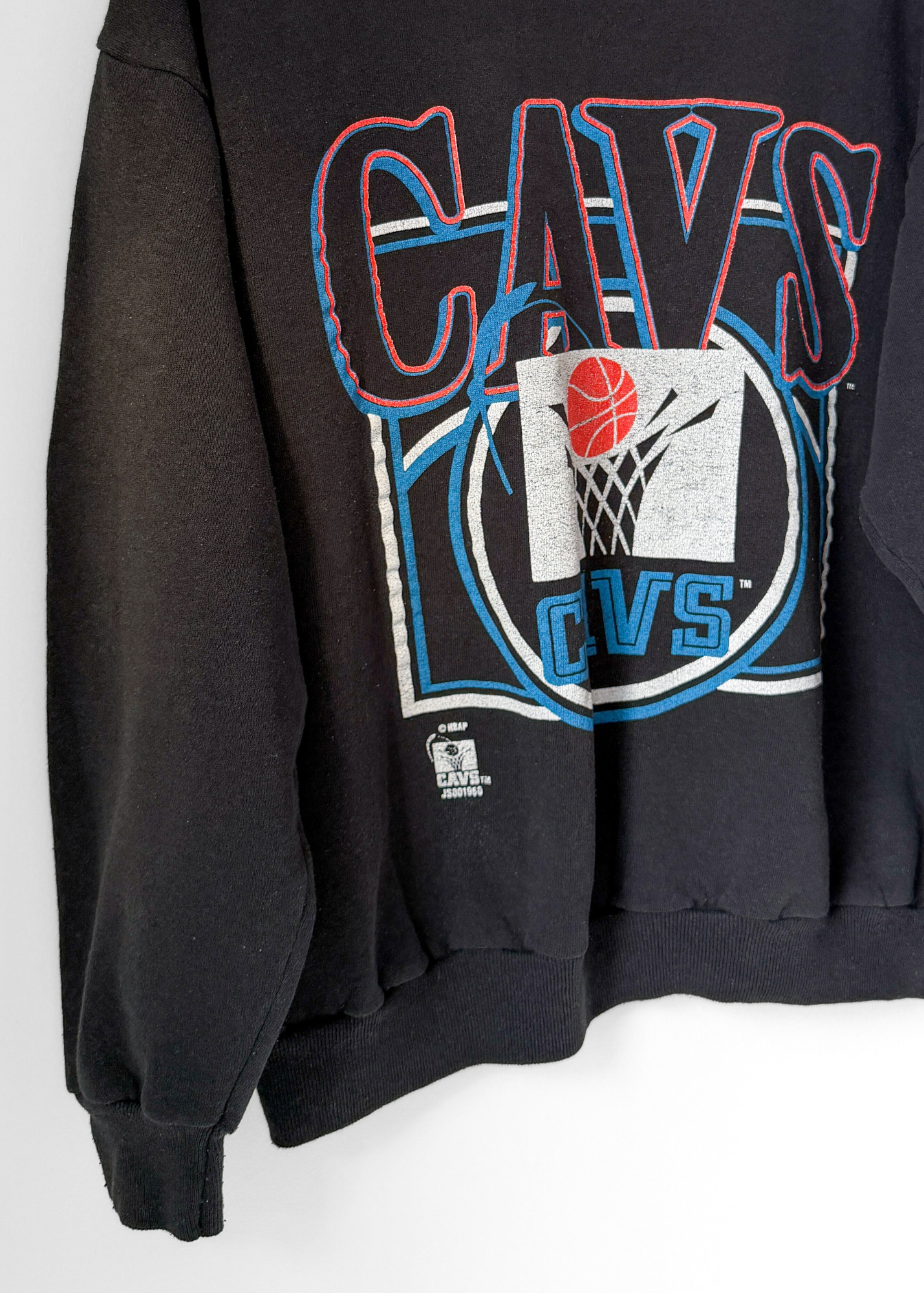 Vintage 90s Cleveland Cavs NBA Fleece Crewneck Sweatshirt (M)