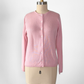 Real Clothes Saks Fifth Avenue Baby Pink Silk Cashmere Classic Cardigan Sweater (M)