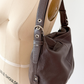Coach Brown Pebbled Leather Shoulder Hobo Purse # F15064