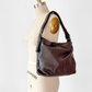 Coach Brown Pebbled Leather Shoulder Hobo Purse # F15064