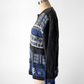 Vintage Christopher & Banks Gray Blue Hand Embroidered Cardigan (L)