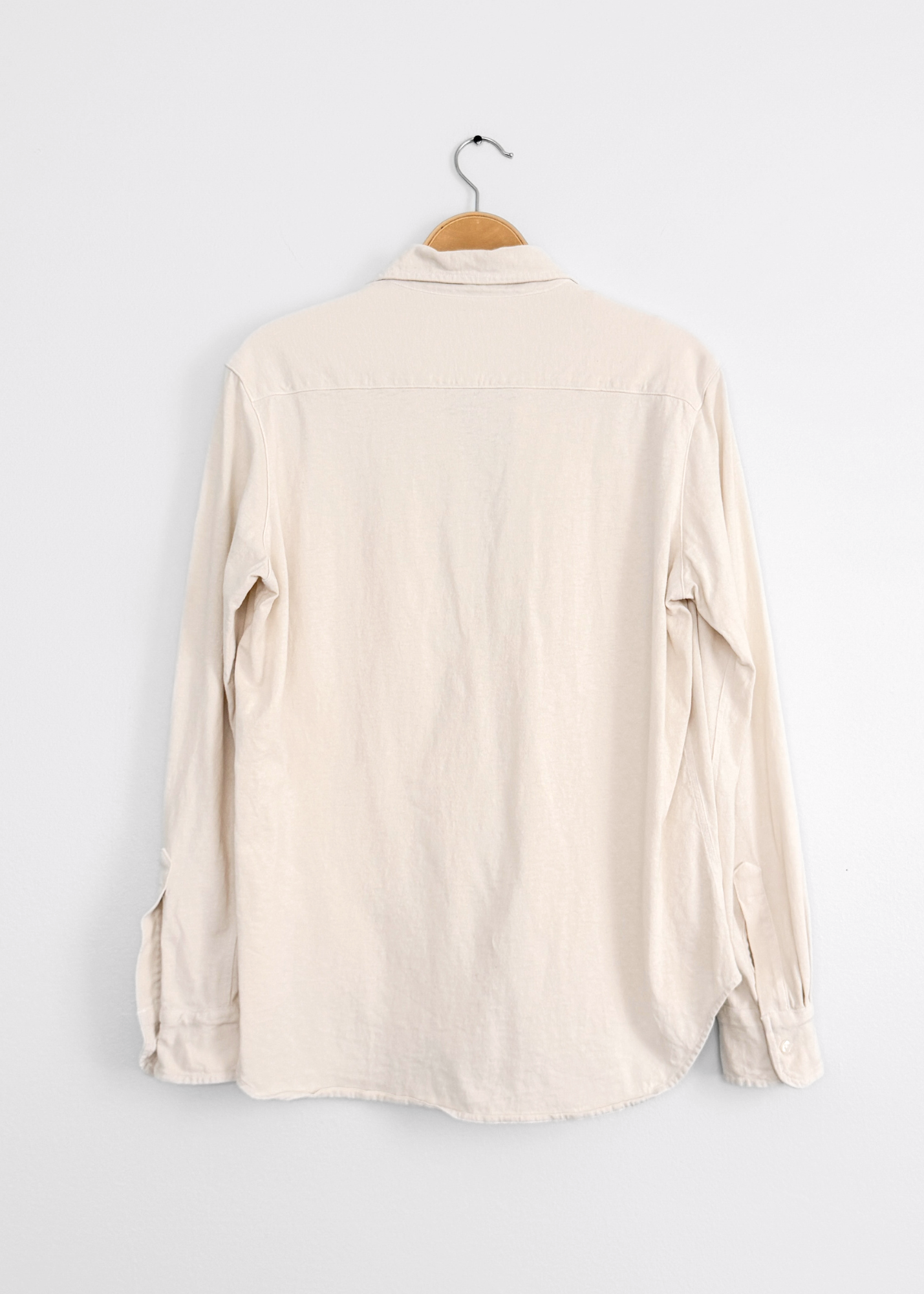 Frank & Eileen Tee Lab 100% Cotton Swiss Coffee Cream Button Down (S)