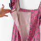 Rhode Pink Geometric Floral Wedding Guest Cotton Summer Maxi Dress