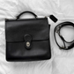 Vintage 2003 Coach Willis Bag #9927 Black Leather Crossbody Satchel Purse