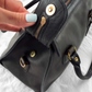 Vintage 1980s Coach Broadway Satchel Black Leather Doctor Bag | USA Made Crossbody Purse