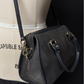 Vintage 1980s Coach Broadway Satchel Black Leather Doctor Bag | USA Made Crossbody Purse