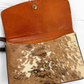 Vintage Calf Pony Hair Top Handle Brown Leather Handbag | Mid-Century Made in Mexico Purse