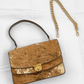 Vintage Calf Pony Hair Top Handle Brown Leather Handbag | Mid-Century Made in Mexico Purse