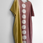 Moyuru Linen Blend Japanese Designer  Shibori Pocket Tunic Dress (M)