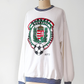 Vintage 80s Hungary National Football Soccer Sweatshirt Crewneck White Graphic Fleece