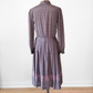 Vintage 80s Purple Print One of a Kind Dress (6/8)