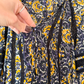 Veronica Beard Ida Floral Silk Yellow Blue Black Mini Dress